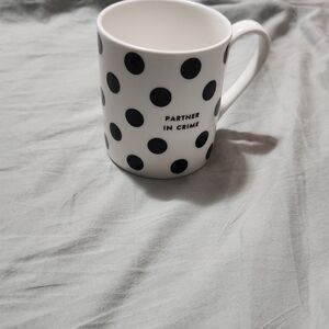 kate spade Black and White Polka Dot Mug